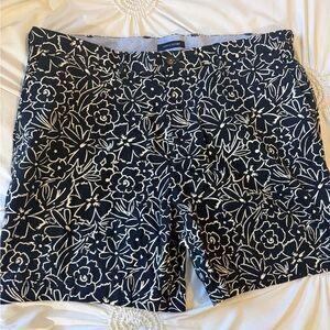 Men’s Tommy Hilfiger Navy and White Floral Cargo Shorts
